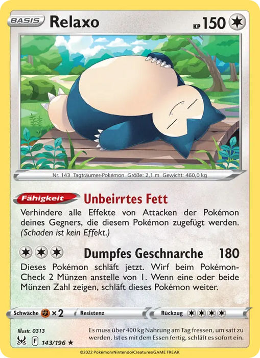 Relaxo LOR-143 Holo Rare Deutsch