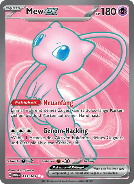 Mew ex MEW-193 Ultra Rare Deutsch