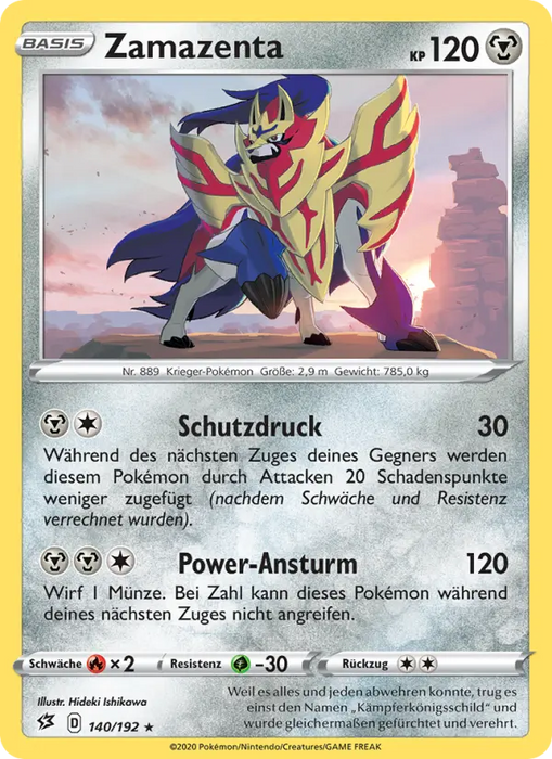 Zamazenta RCL-140 Rare Deutsch