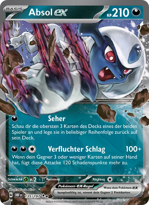 Absol ex OBF-135 Double Rare Deutsch