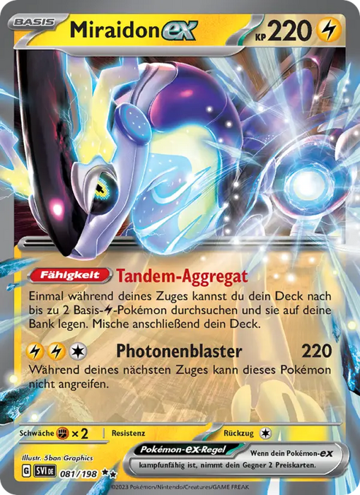Miraidon ex SVI-081 Double Rare Deutsch