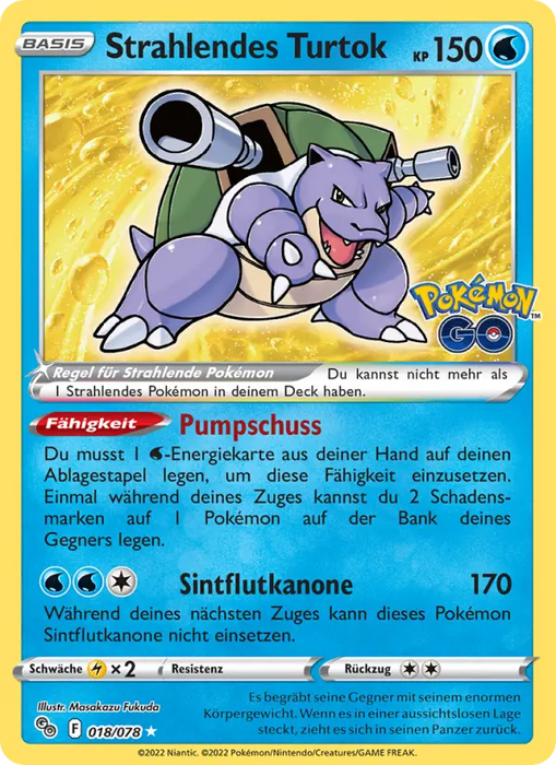Strahlendes Turtok PGO-018 Ultra Rare Deutsch