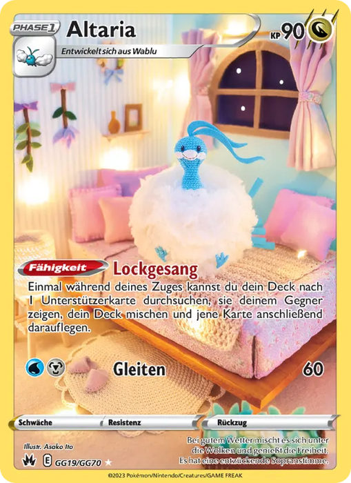 Altaria CRZ-GG19 Holo Rare Deutsch
