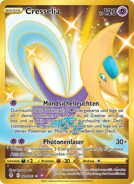 Cresselia EVS-228 Secret Rare Deutsch