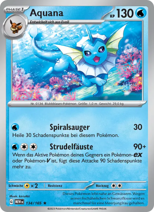 Aquana MEW-134 Rare Deutsch