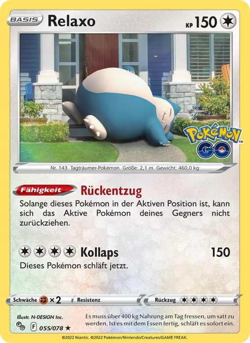 Relaxo PGO-055 Holo Rare Deutsch
