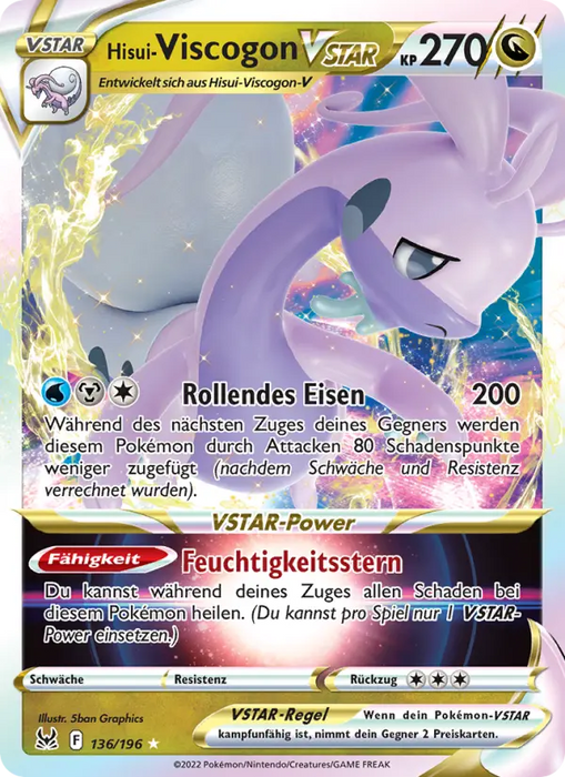 Hisui-Viscogon VSTAR LOR-136 Ultra Rare Deutsch