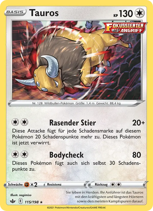 Tauros CRE-115 Holo Rare Deutsch