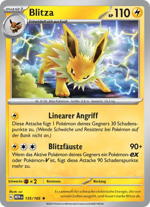 Blitza MEW-135 Rare Deutsch