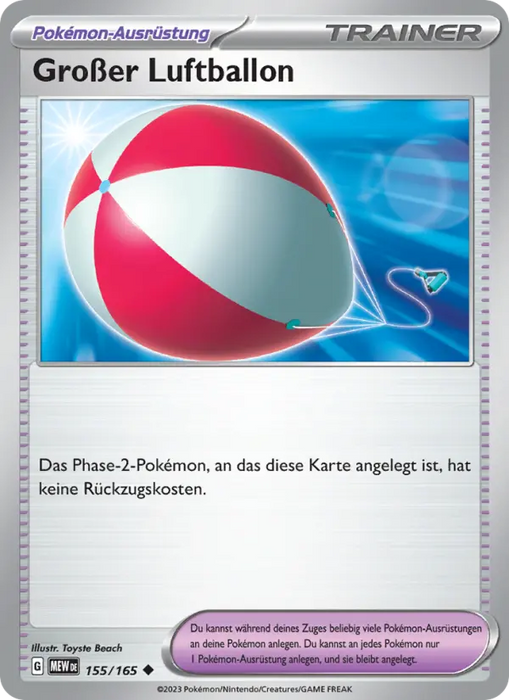 Großer Luftballon MEW-155 Uncommon Deutsch