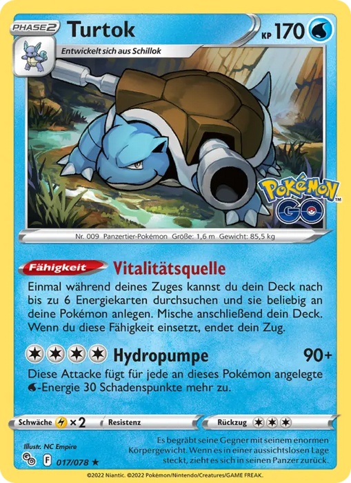 Turtok PGO-017 Holo Rare Deutsch