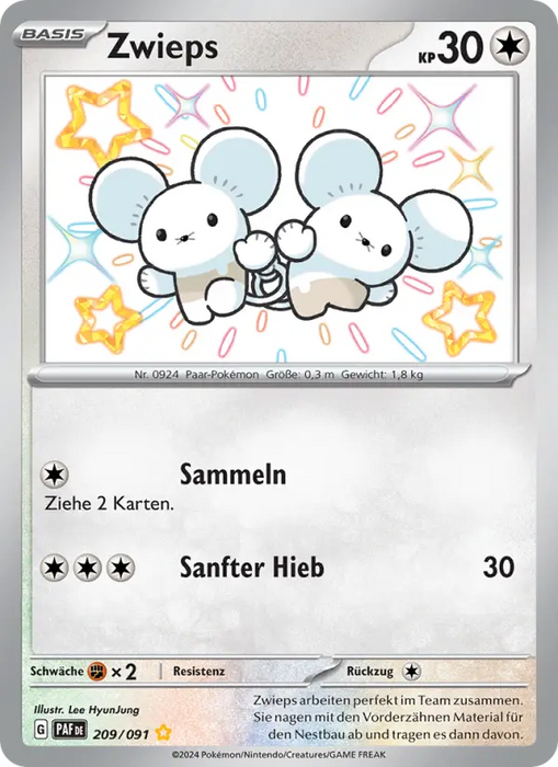Zwieps PAF-209 Shiny Rare Deutsch