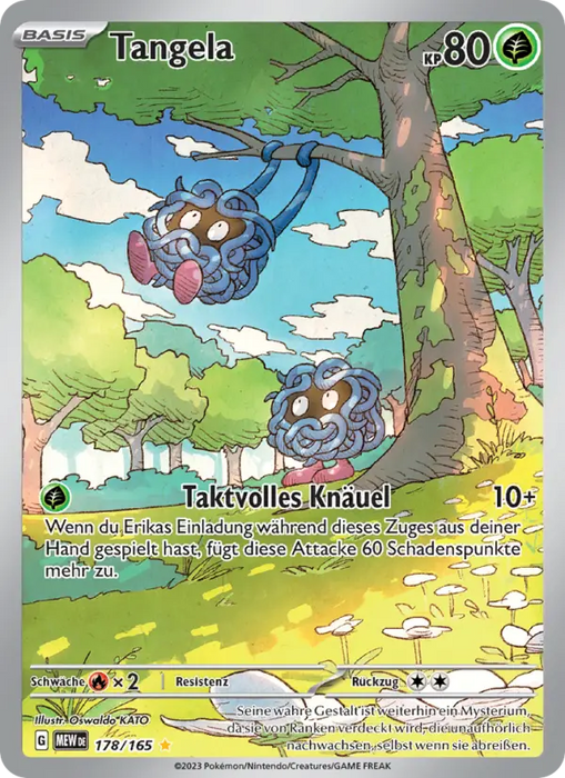 Tangela MEW-178 Illustration Rare Deutsch