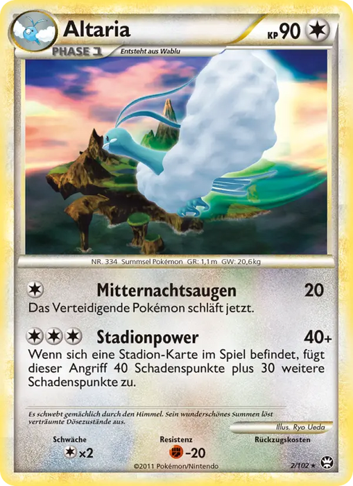 Altaria TM-2 Holo Rare Deutsch