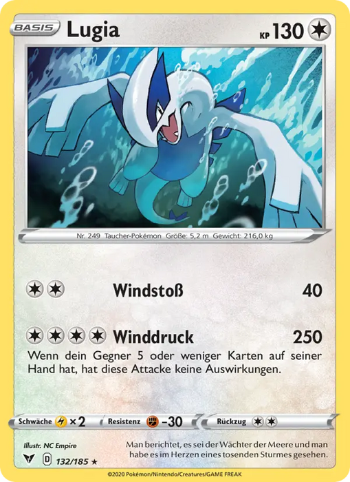 Lugia VIV-132 Holo Rare Deutsch