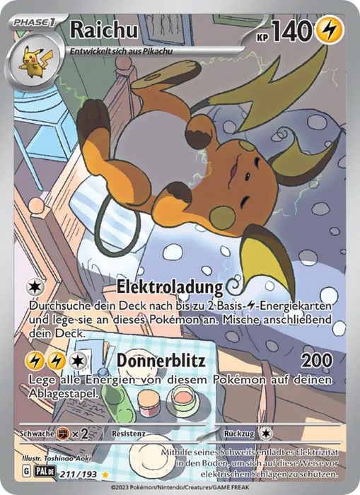 Raichu PAL-211 Illustration Rare Deutsch