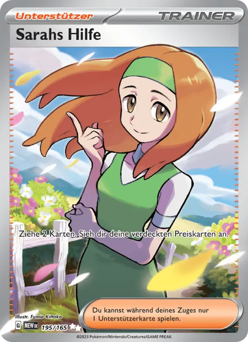 Sarahs Hilfe MEW-195 Ultra Rare Deutsch