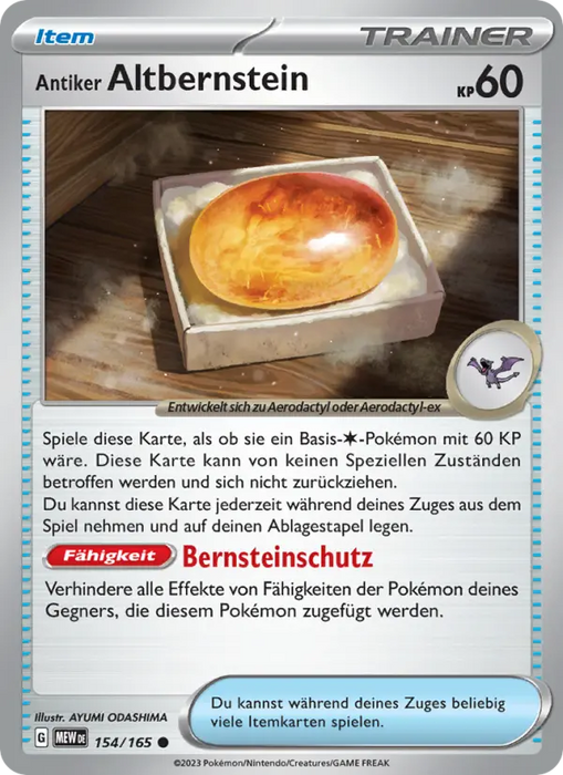 Antiker Altbernstein MEW-154 Common Deutsch