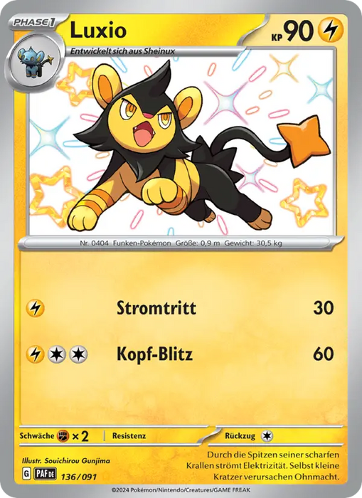 Luxio PAF-136 Shiny Rare Deutsch