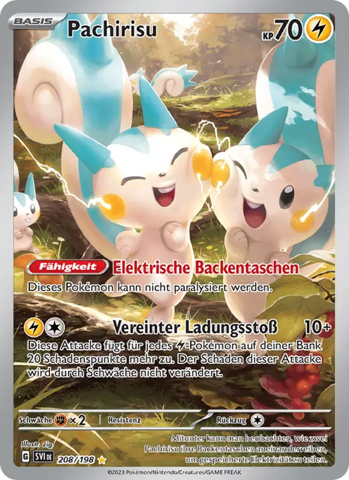 Pachirisu SVI-208 Illustration Rare Deutsch
