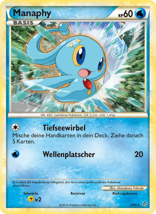 Manaphy UL-3 Holo Rare Deutsch