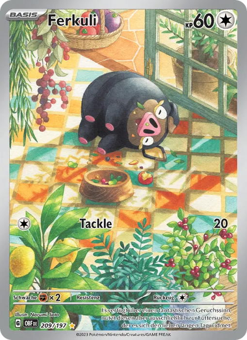Ferkuli OBF-209 Illustration Rare Deutsch