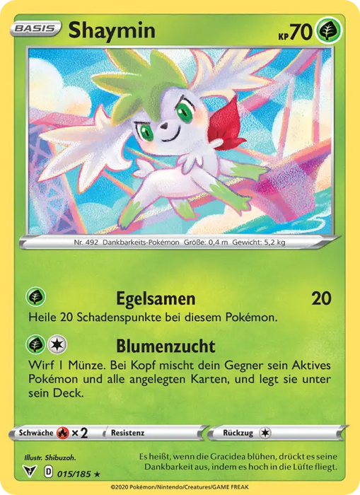 Shaymin VIV-15 Holo Rare Deutsch