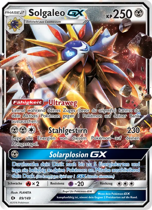 Solgaleo GX SUM-89 Oversized Deutsch