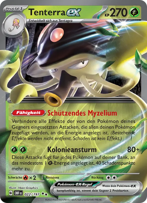 Tenterra ex OBF-022 Double Rare Deutsch