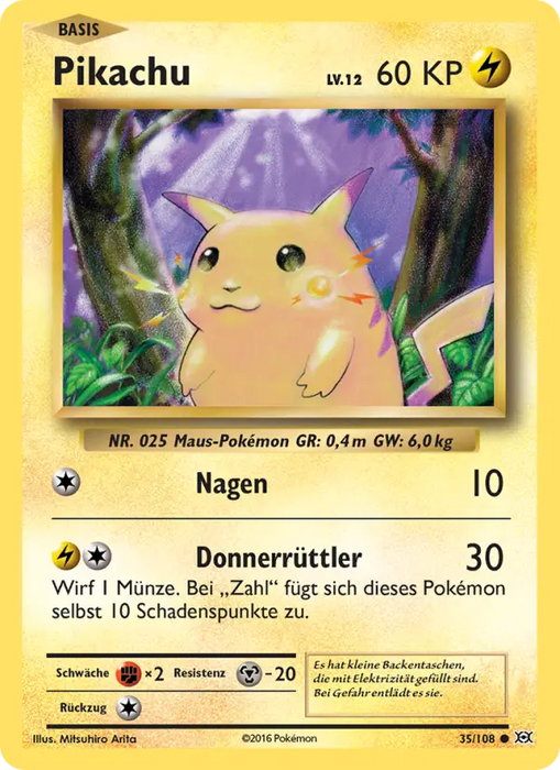 Pikachu EVO-35 Common Deutsch