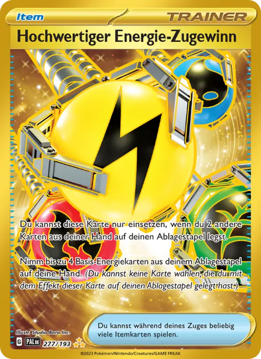 Hochwertiger Energie-Zugewinn PAL-277 Secret Rare Deutsch