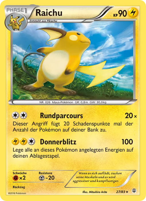 Raichu GEN-27 Holo Rare Deutsch