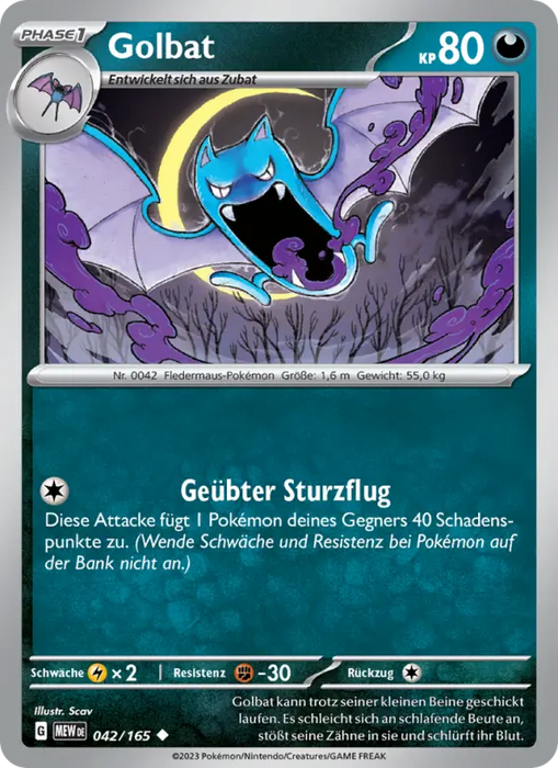 Golbat MEW-042 Uncommon Deutsch
