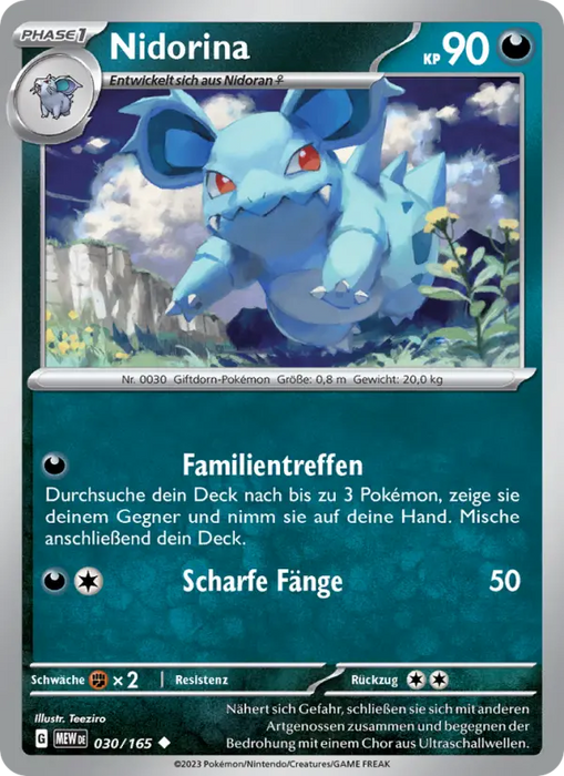 Nidorina MEW-030 Uncommon Deutsch