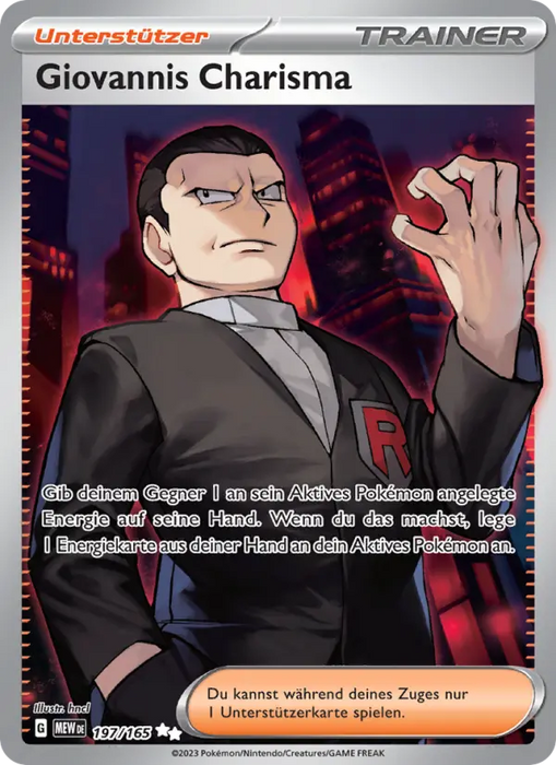 Giovannis Charisma MEW-197 Ultra Rare Deutsch