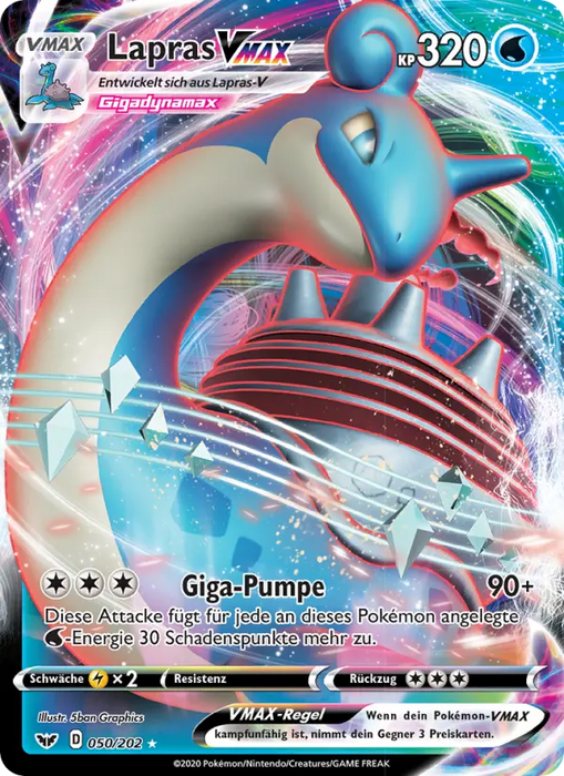 Lapras VMAX SSH-50 Ultra Rare Deutsch