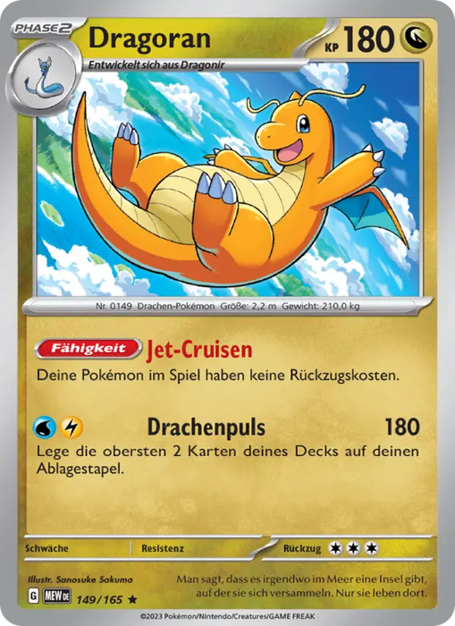 Dragoran MEW-149 Rare Deutsch