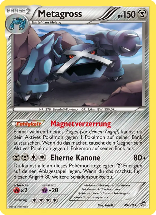 Metagross AOR-49 Rare Deutsch