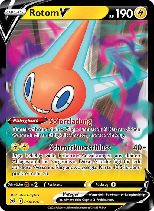 Rotom V LOR-058 Ultra Rare Deutsch