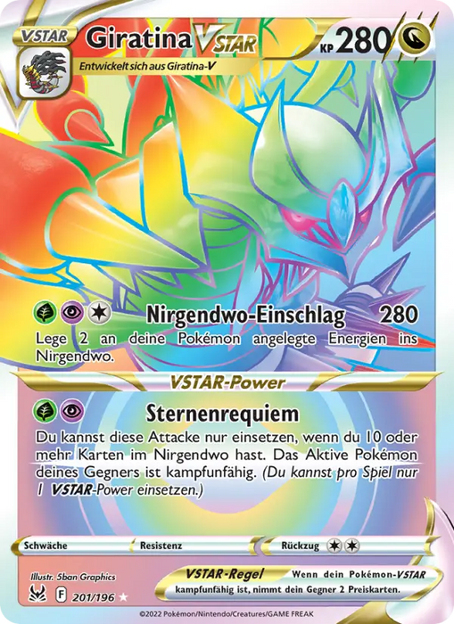 Giratina VSTAR LOR-201 Secret Rare Deutsch