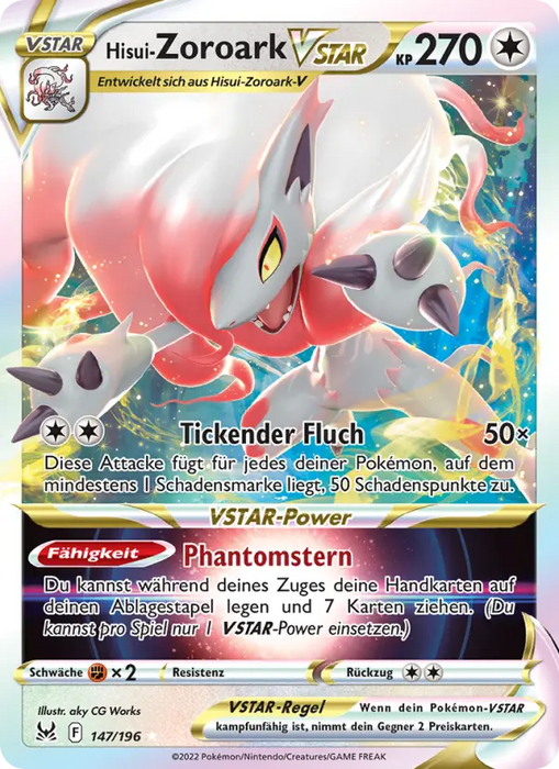 Hisui-Zoroark VSTAR LOR-147 Ultra Rare Deutsch