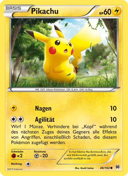 Pikachu BKT-48 Common Deutsch