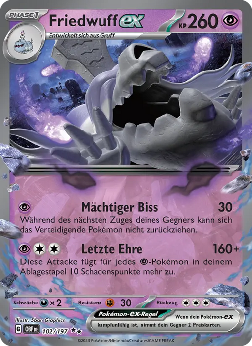 Friedwuff ex OBF-102 Double Rare Deutsch