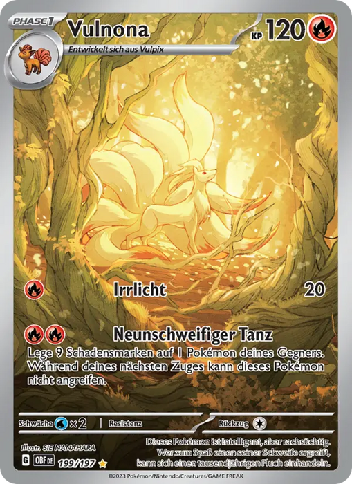 Vulnona OBF-199 Illustration Rare Deutsch