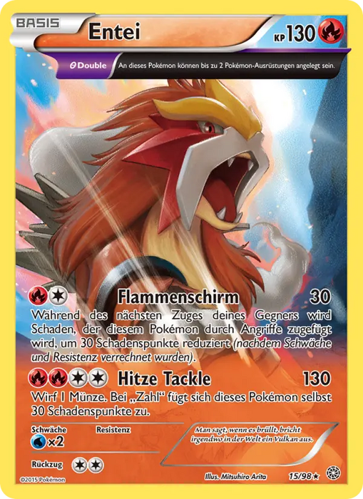 Entei AOR-15 Holo Rare Deutsch