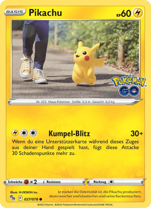 Pikachu PGO-027 Promo Deutsch