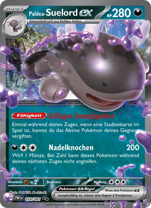 Paldea-Suelord ex PAF-059 Double Rare Deutsch