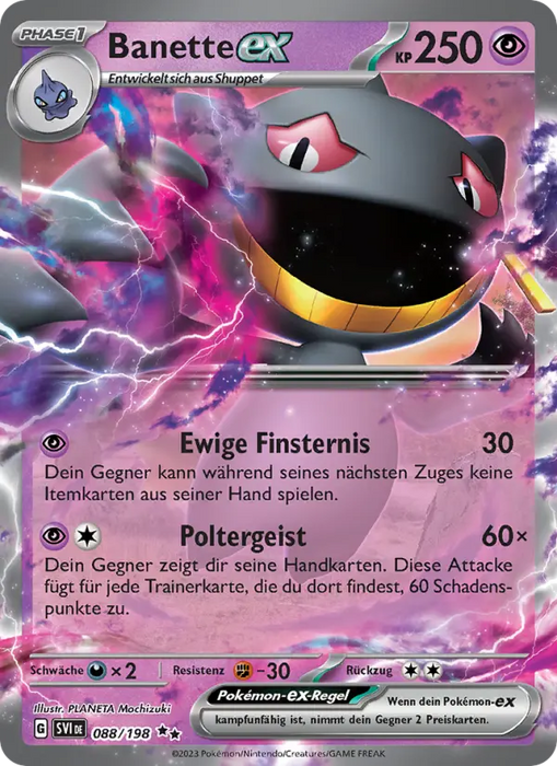 Banette ex SVI-088 Double Rare Deutsch