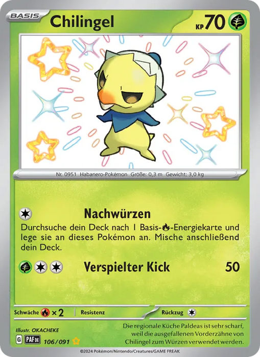 Chilingel PAF-106 Shiny Rare Deutsch