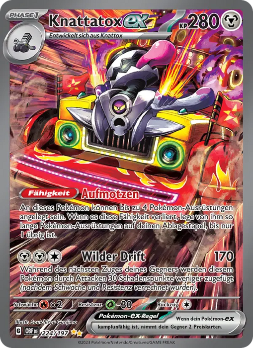 Knattatox ex OBF-224 Special Illustration Rare Deutsch